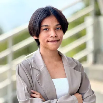 คุณรวินันท์ แก้วพวง ศิษย์เก่าสาขาวิศวกรรมมัลติมีเดียและเอ็นเตอร์เทนเมนต์