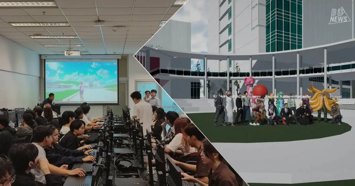 คณะนิเทศศาสตร์ ประกาศความสำเร็จโครงการ CAVERSE พร้อมพัฒนาต่อยอดสู่ "BUVERSE" ระบบนิเวศการเรียนรู้ในโลกเสมือนจริง มุ่งสู่การเป็น Digital University ชั้นนำของประเทศ หลังจากการจัดการอบรมเชิงปฏิบัติการเทคโนโลยี Metaverse เพื่อสร้างรากฐานสำคัญสู่การพัฒนา BUVERSE โลกเสมือนที่จะเปลี่ยนโฉมหน้าการศึกษาของมหาวิทยาลัย