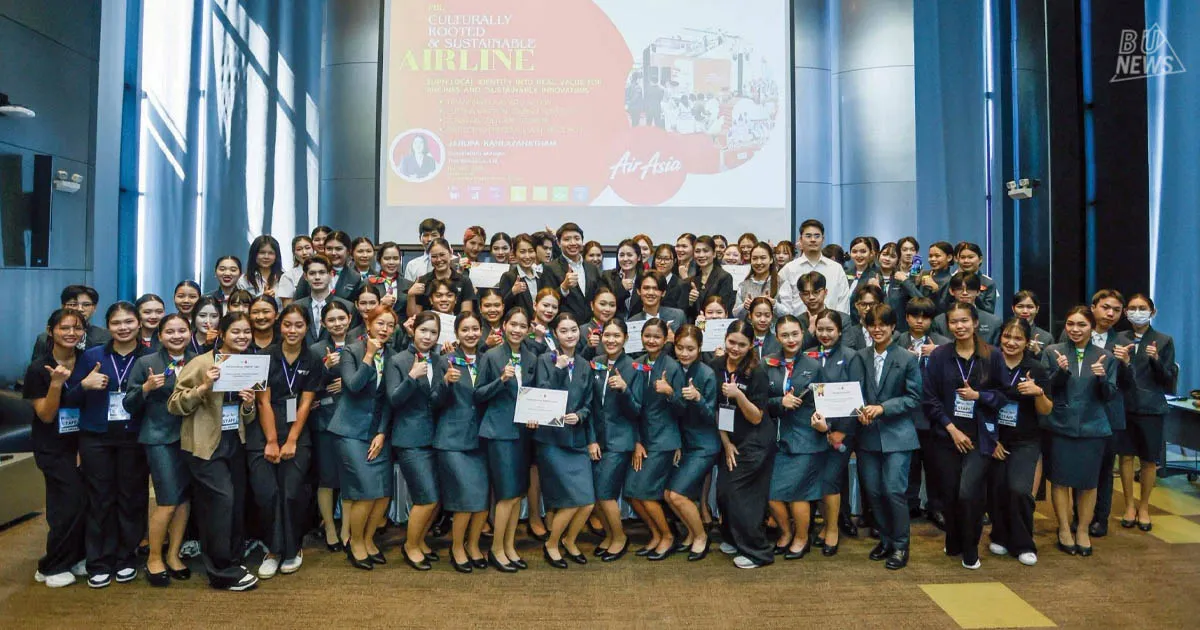 Shaping a Sustainable Aviation Future: BU Students Tackle Real-World Challenges with Thai AirAsia