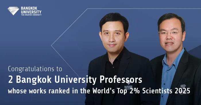 Congratulations to 2 Bangkok University Professors