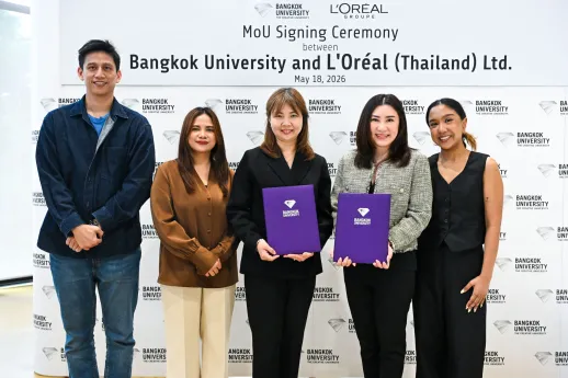 Bangkok University is honored to officially sign the Memorandum of Understanding (MoU) with L’Oréal (Thailand) Ltd.