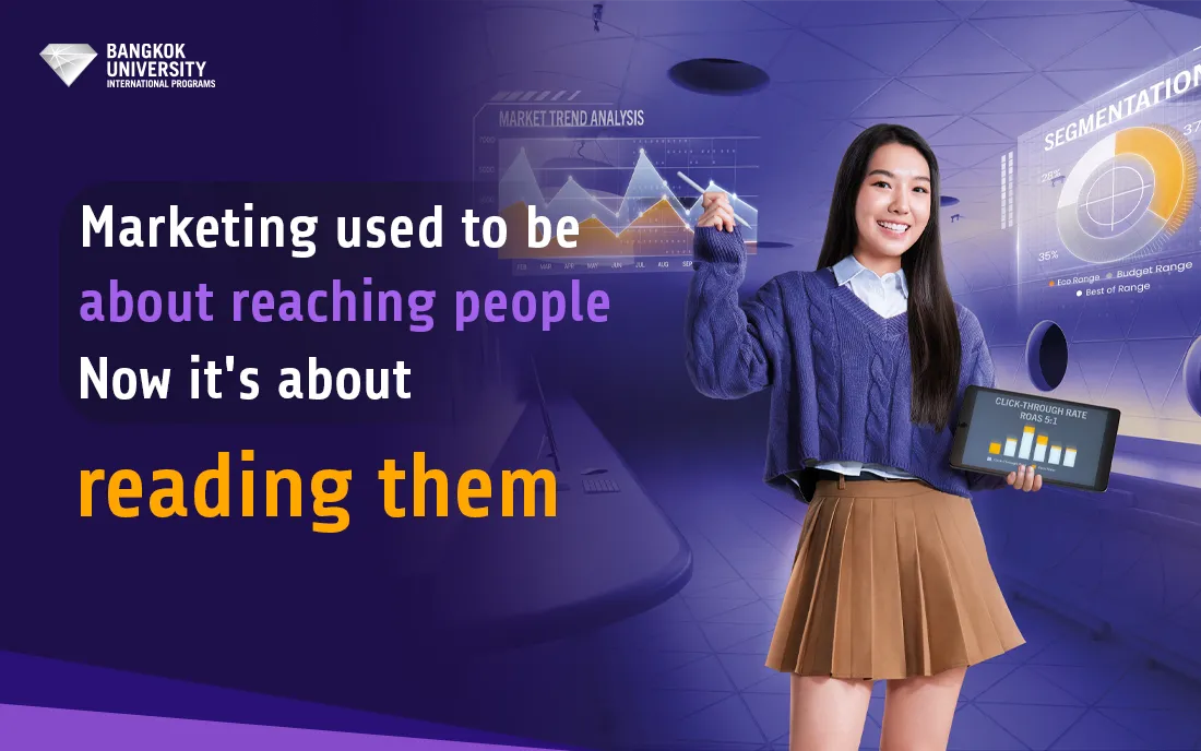 Marketing used to be about reaching people Now it's about reading them