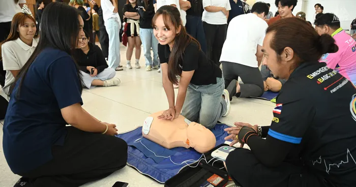 BU Organizes Emergency First Aid and Basic Life Support Training to Equip Students with Lifesaving Skills