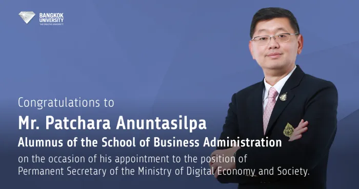 Congratulations toMr. Patchara Anuntasilpa