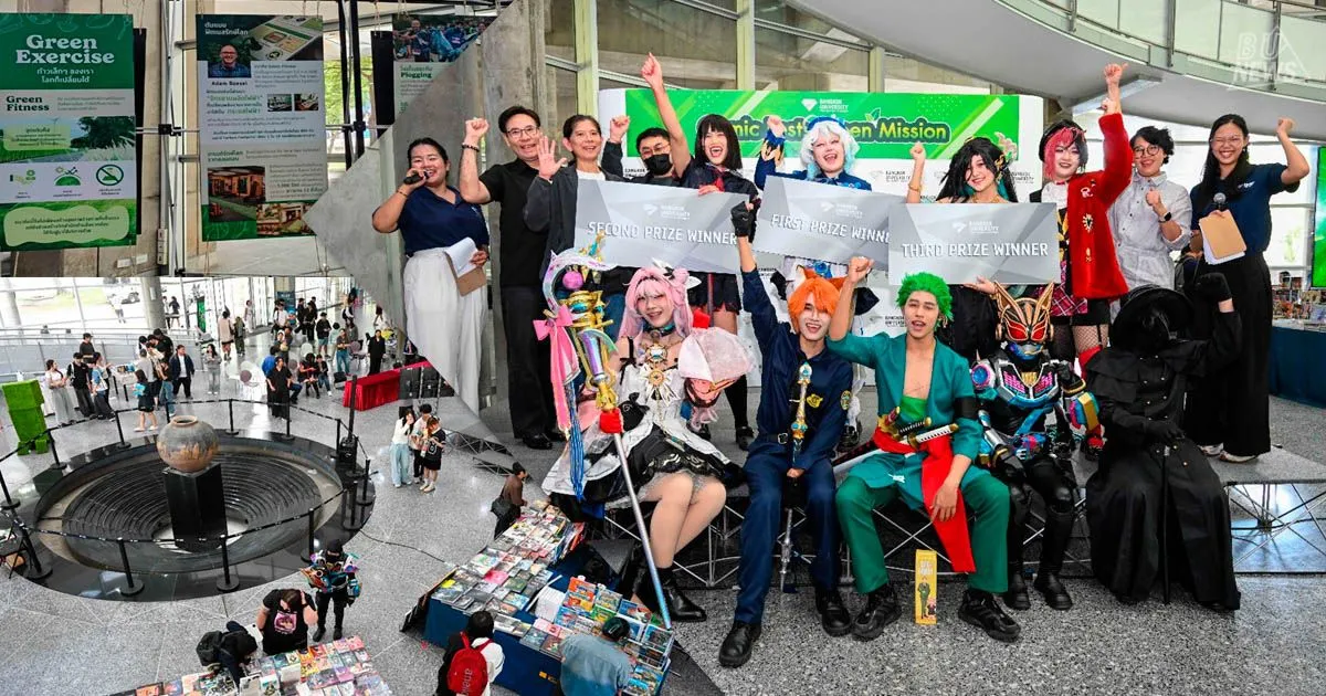 The Library and Learning Space Office organized the "Comic Fest: Green Mission" event, creating a learning space for students through comics, manga, and games, while connecting the fun of these mediums with environmental and eco-conscious topics. The event aimed to inspire students and encourage them to sustainably adjust their everyday behaviors. The event featured a Cosplay competition and game activities designed to promote creativity and enjoyment.