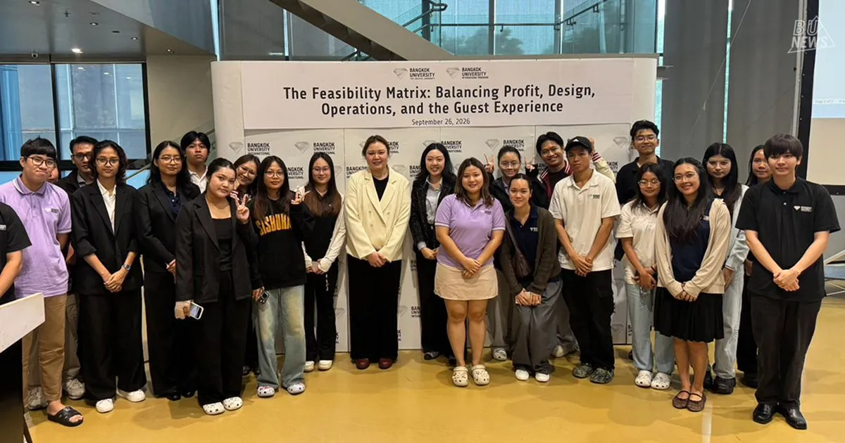 COIL Guest Speaker Session เชื่อมโยง 3 สถาบันนานาชาติ เรียนรู้การพัฒนาโครงการโรงแรมผ่าน Feasibility Matrix