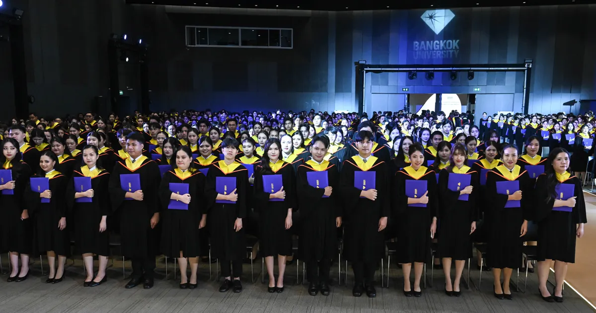 Bangkok University held its 2025 Graduation Ceremony for graduates with Dr. Mathana  Santiwat, Vice Chairman of Bangkok University, presided over the ceremony.