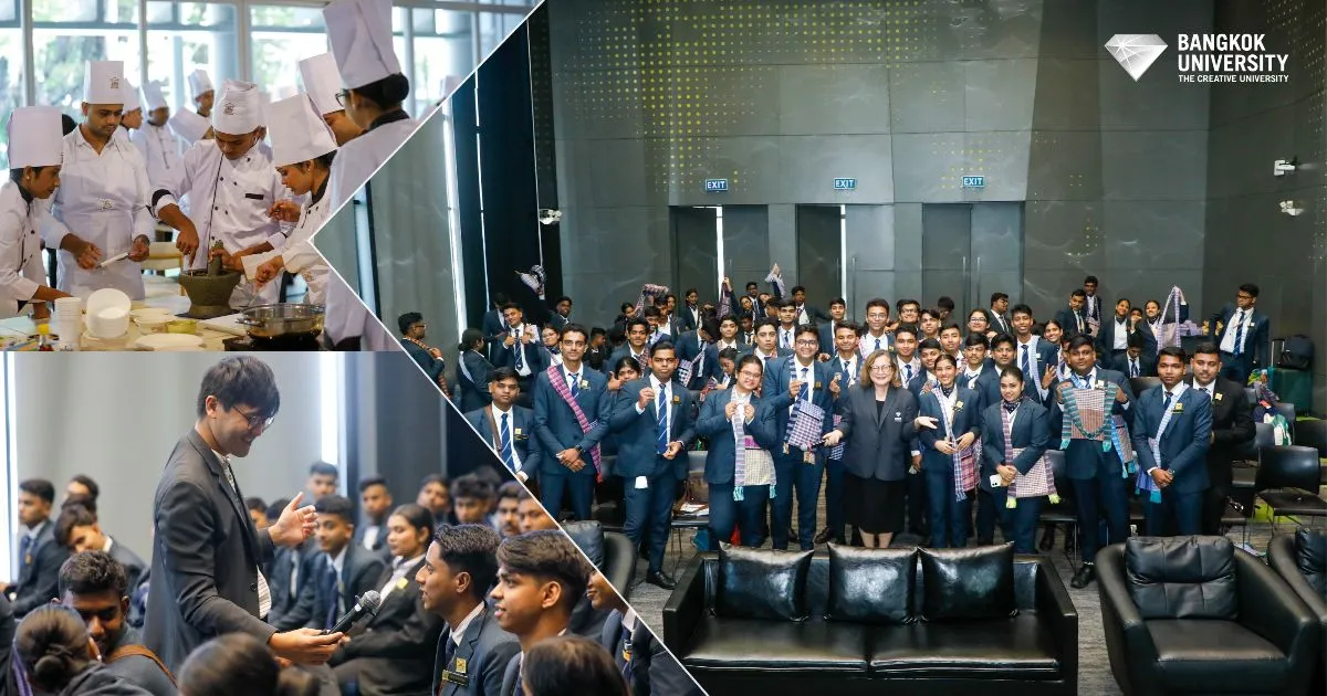 BU Welcomes Students from EIILM, Kolkata, India — Discovering Thai Charm Through Food, Culture and Hospitality Services