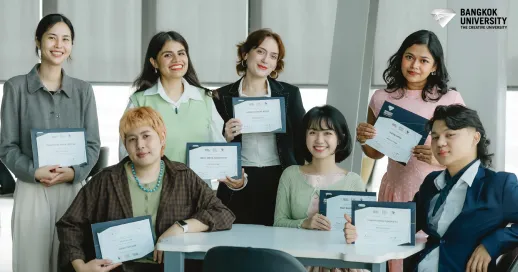 นักศึกษา&nbsp;Global Communicationคว้าโอกาสจาก อสมท ร่วมสื่อสารความยั่งยืนสู่สาธารณะ