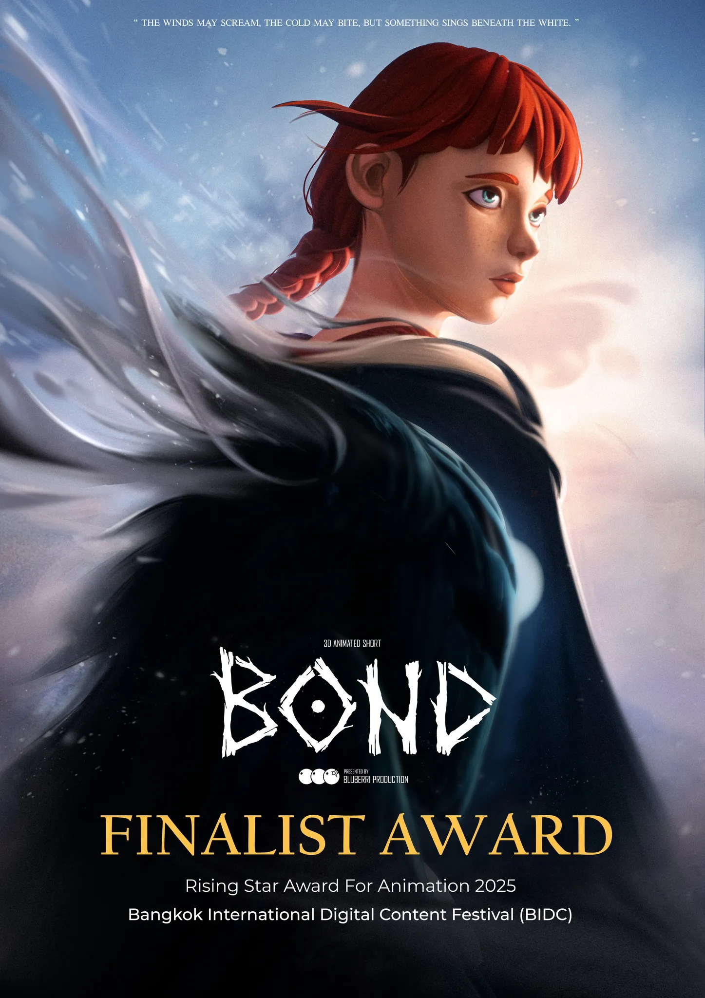 ขอแสดงความยินดีกับ “BOND” ✨ สารนิพนธ์ Degree Project นักศึกษาชั้นปี 4 #DM05 ได้รับรางวัล Award Winner (Finalist, Animation) บนเวที Rising Star Award For Animation 2025 ในงาน Bangkok International Digital Content Festival (BIDC) เมื่อวันที่ 25 - 28 สิงหาคมที่ผ่านมา